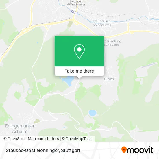 Карта Stausee-Obst Gönninger