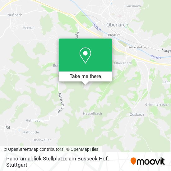 Panoramablick Stellplätze am Busseck Hof map