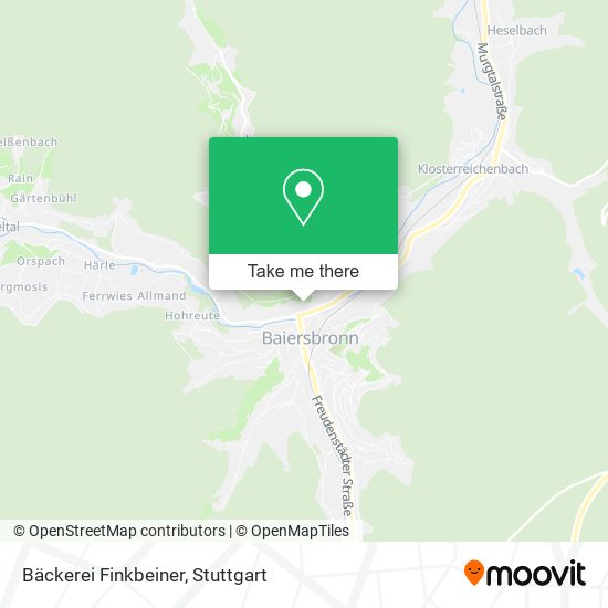 Bäckerei Finkbeiner map
