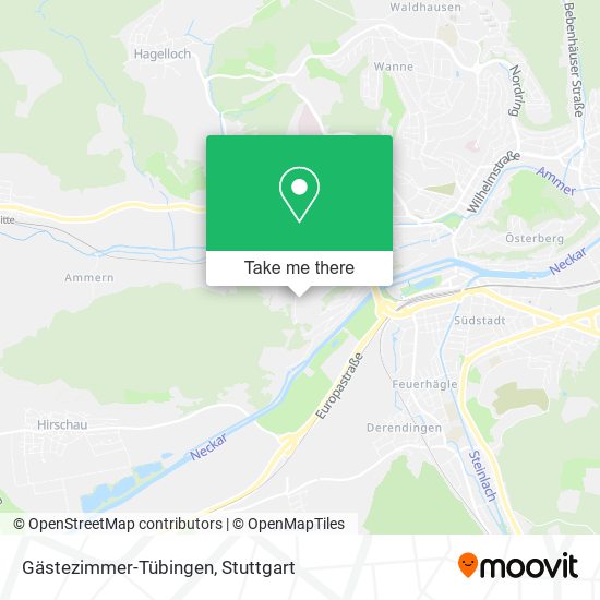 Gästezimmer-Tübingen map