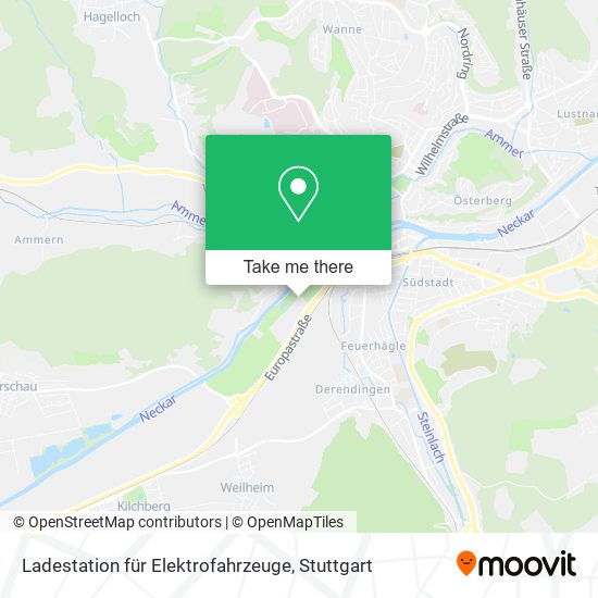 Ladestation für Elektrofahrzeuge map