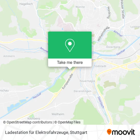 Карта Ladestation für Elektrofahrzeuge