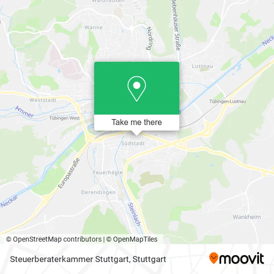 Карта Steuerberaterkammer Stuttgart