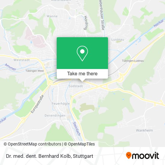 Dr. med. dent. Bernhard Kolb map