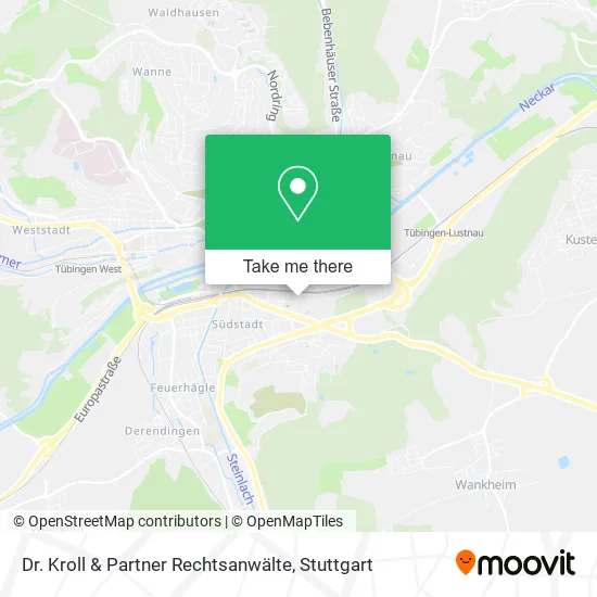 Карта Dr. Kroll & Partner Rechtsanwälte