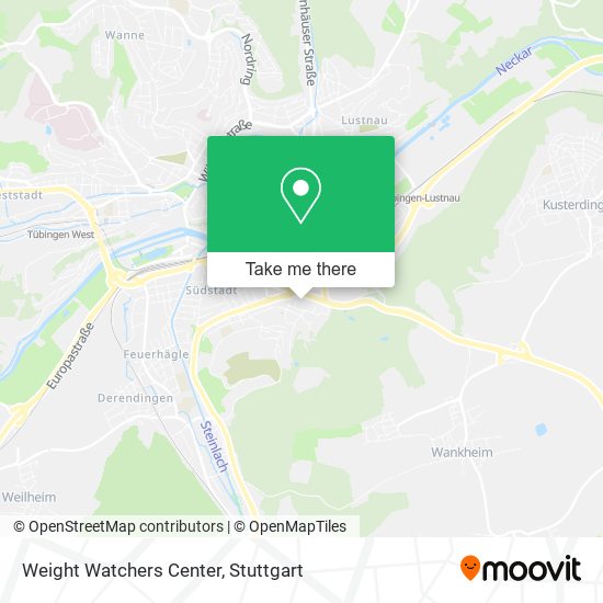 Weight Watchers Center map