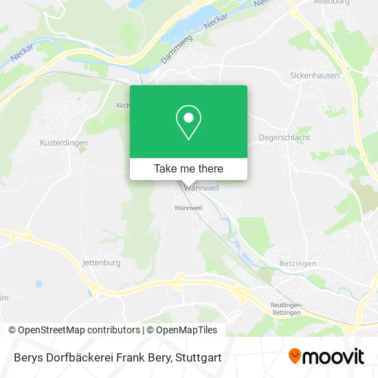 Карта Berys Dorfbäckerei Frank Bery