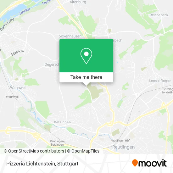 Карта Pizzeria Lichtenstein