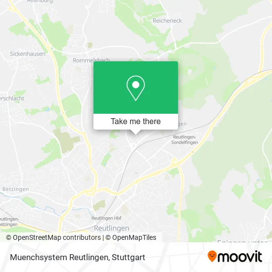 Карта Muenchsystem Reutlingen