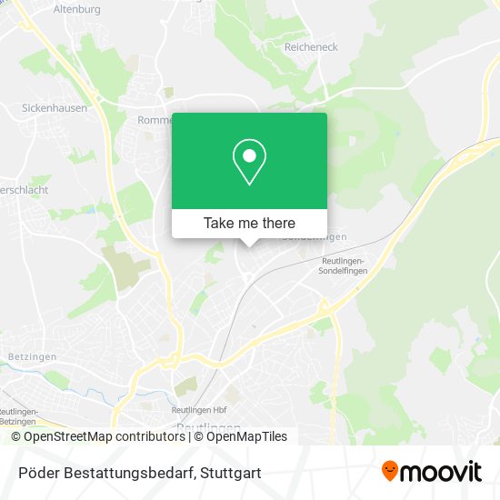 Pöder Bestattungsbedarf map