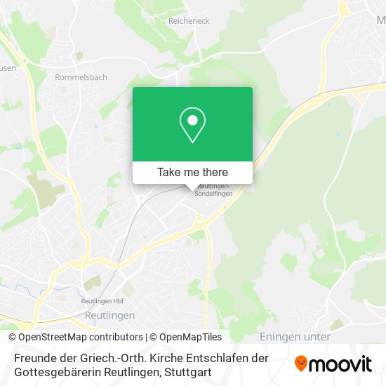 Freunde der Griech.-Orth. Kirche Entschlafen der Gottesgebärerin Reutlingen map