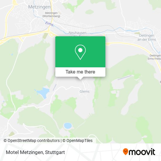 Карта Motel Metzingen