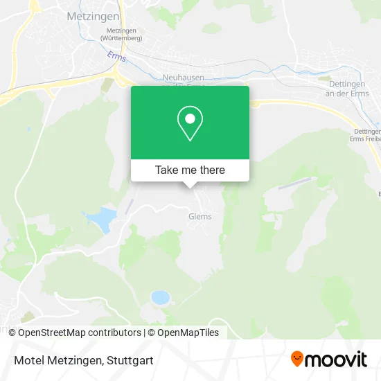 Карта Motel Metzingen