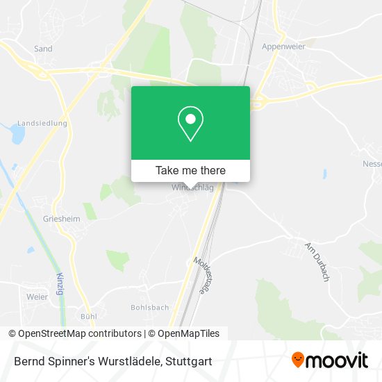Bernd Spinner's Wurstlädele map