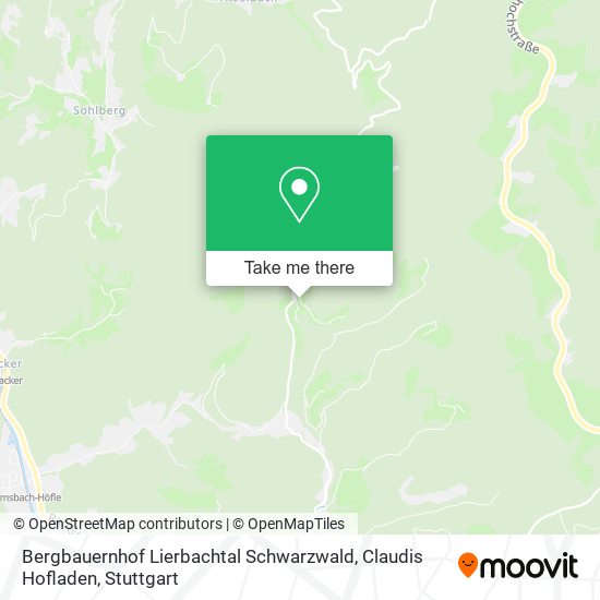 Bergbauernhof Lierbachtal Schwarzwald, Claudis Hofladen map