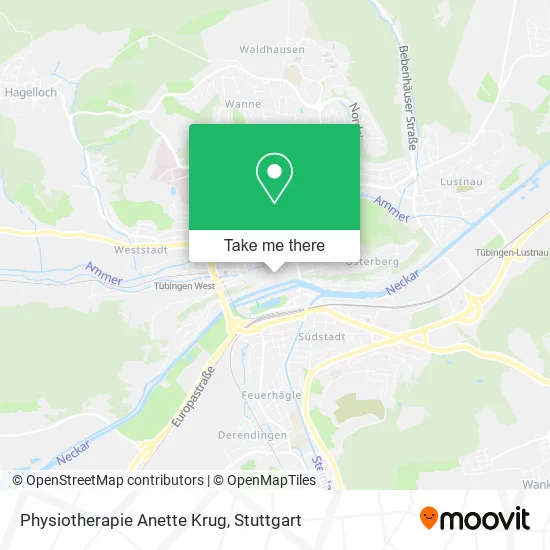 Карта Physiotherapie Anette Krug