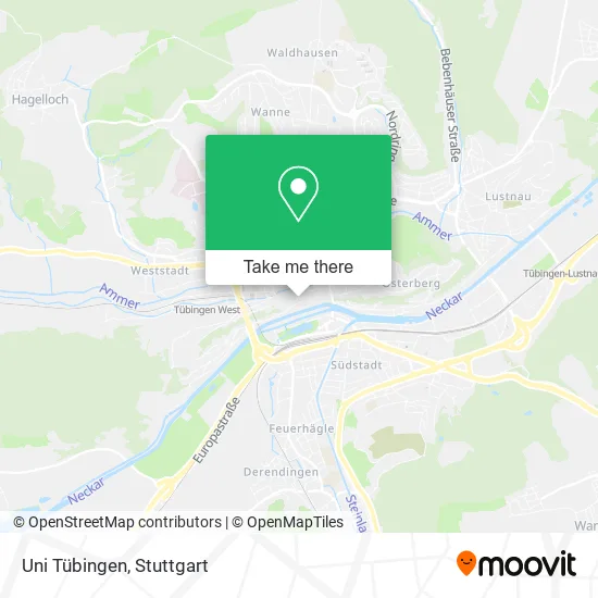 Карта Uni Tübingen