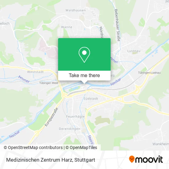 Карта Medizinischen Zentrum Harz