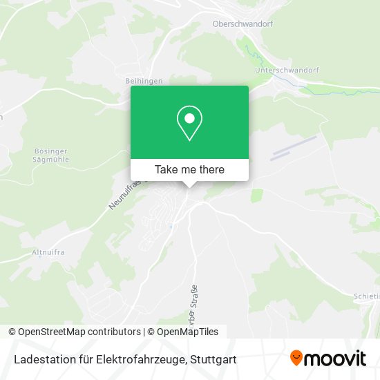 Ladestation für Elektrofahrzeuge map