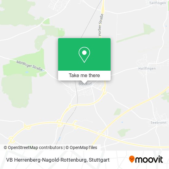 VB Herrenberg-Nagold-Rottenburg map