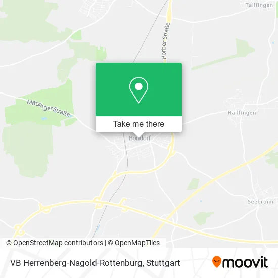 Карта VB Herrenberg-Nagold-Rottenburg