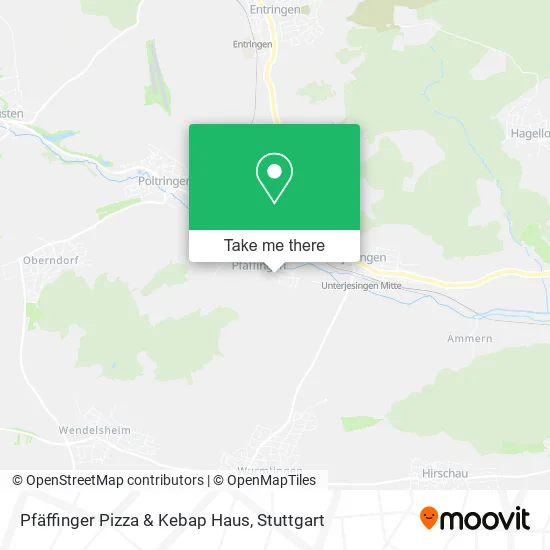 Карта Pfäffinger Pizza & Kebap Haus