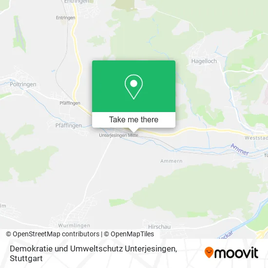 Карта Demokratie und Umweltschutz Unterjesingen