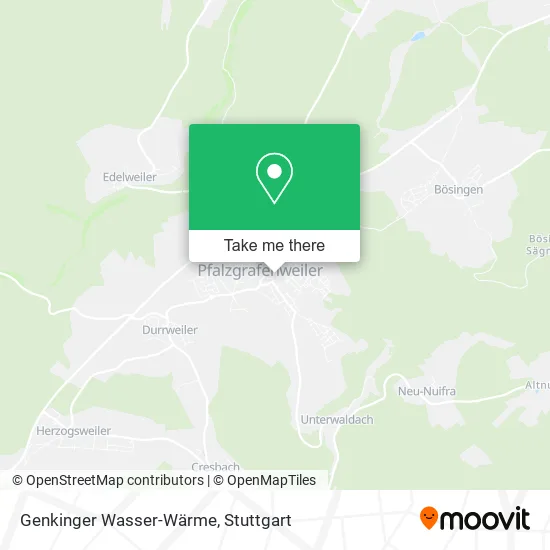 Карта Genkinger Wasser-Wärme