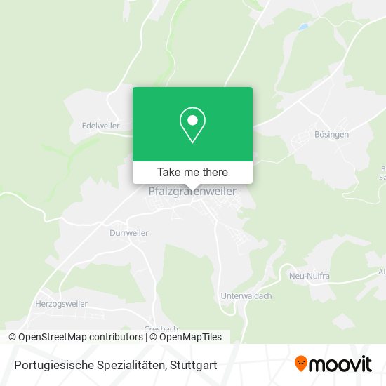 Portugiesische Spezialitäten map