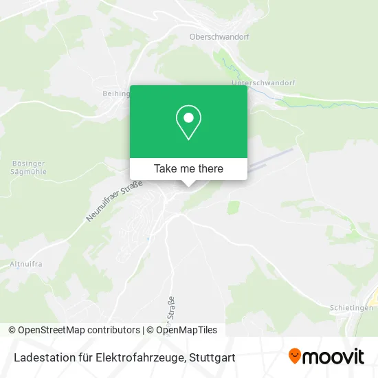 Карта Ladestation für Elektrofahrzeuge