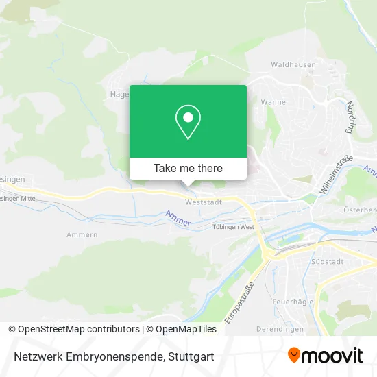 Карта Netzwerk Embryonenspende