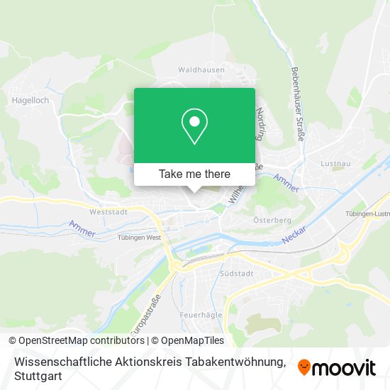 Wissenschaftliche Aktionskreis Tabakentwöhnung map