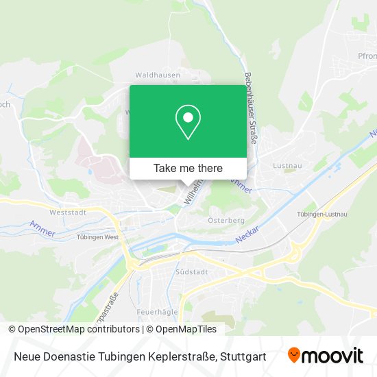 Карта Neue Doenastie Tubingen Keplerstraße