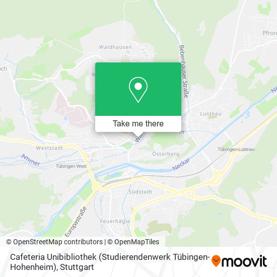 Cafeteria Unibibliothek (Studierendenwerk Tübingen-Hohenheim) map