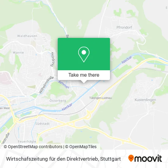 Карта Wirtschafszeitung für den Direktvertrieb