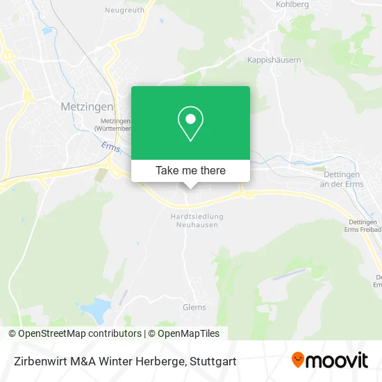 Zirbenwirt M&A Winter Herberge map