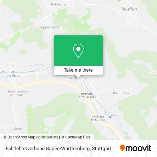 Fahrlehrerverband Baden-Württemberg map