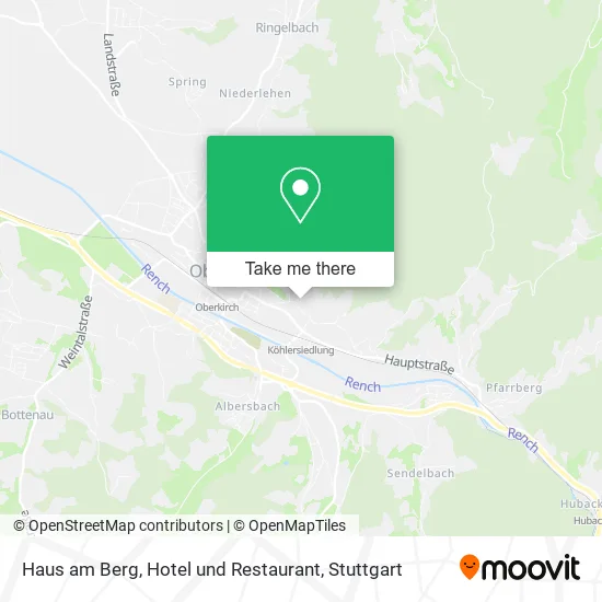 Карта Haus am Berg, Hotel und Restaurant