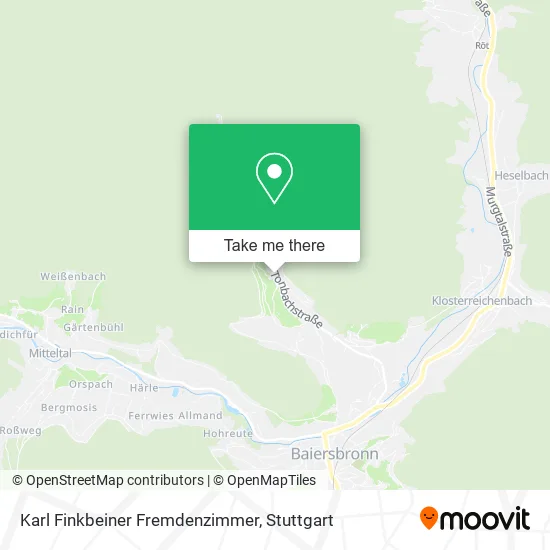 Карта Karl Finkbeiner Fremdenzimmer