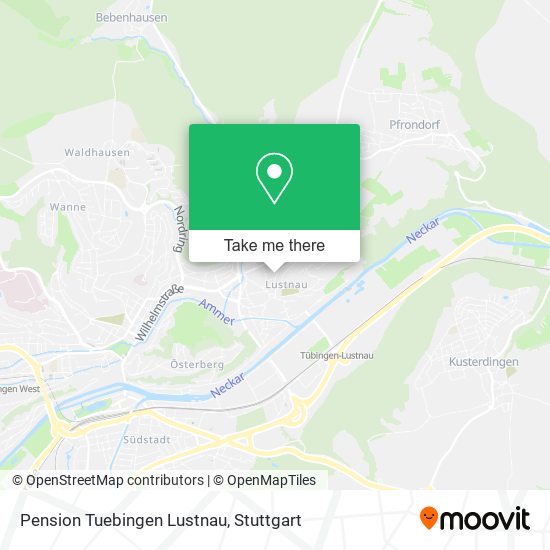 Pension Tuebingen Lustnau map