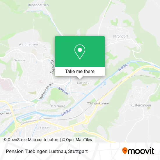 Карта Pension Tuebingen Lustnau