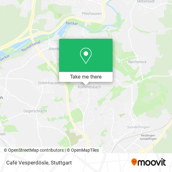 Карта Café Vesperdösle