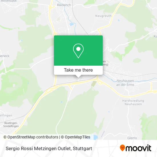 Карта Sergio Rossi Metzingen Outlet