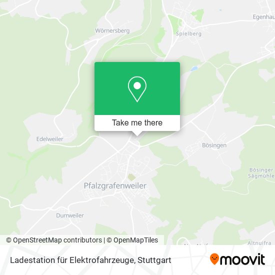 Карта Ladestation für Elektrofahrzeuge