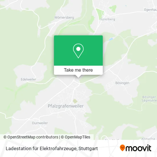 Карта Ladestation für Elektrofahrzeuge