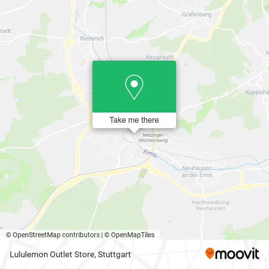 Карта Lululemon Outlet Store