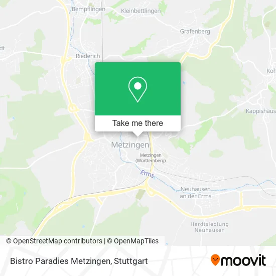 Карта Bistro Paradies Metzingen