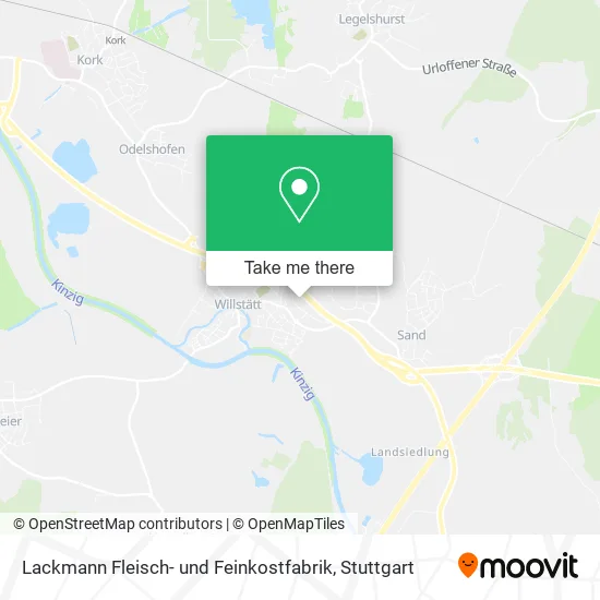 Карта Lackmann Fleisch- und Feinkostfabrik