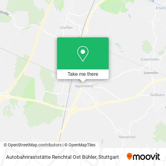 Карта Autobahnraststätte Renchtal Ost Bühler