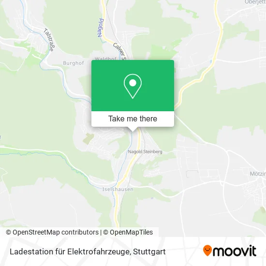 Карта Ladestation für Elektrofahrzeuge
